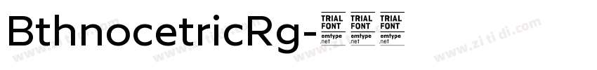 BthnocetricRg字体转换