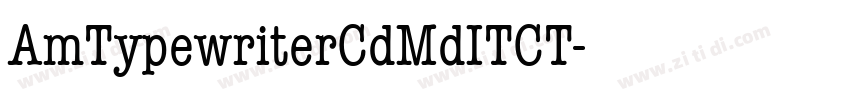 AmTypewriterCdMdITCT字体转换