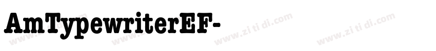 AmTypewriterEF字体转换