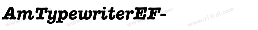 AmTypewriterEF字体转换