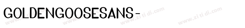 GoldenGooseSans字体转换