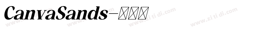 CanvaSands字体转换