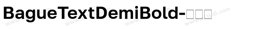 BagueTextDemiBold字体转换