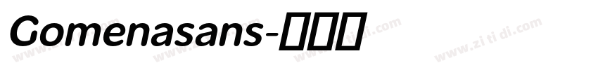 Gomenasans字体转换