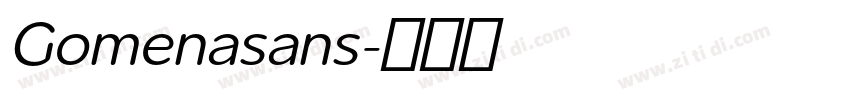Gomenasans字体转换