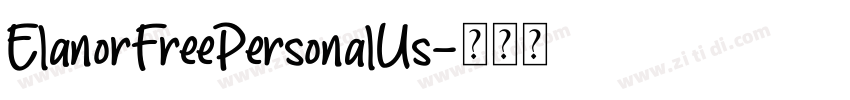 ElanorFreePersonalUs字体转换