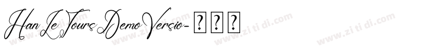 HanLeToursDemoVersio字体转换