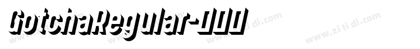 GotchaRegular字体转换
