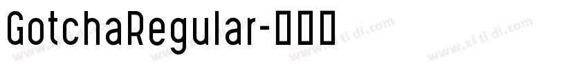 GotchaRegular字体转换