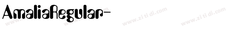 AmaliaRegular字体转换