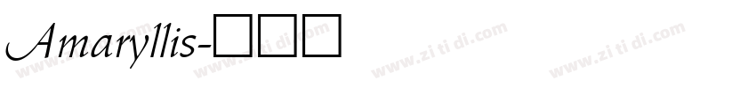 Amaryllis字体转换