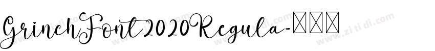 GrinchFont2020Regula字体转换