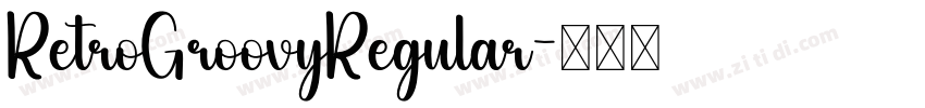 RetroGroovyRegular字体转换