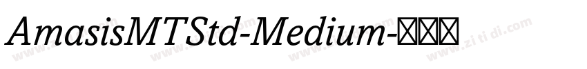 AmasisMTStd-Medium字体转换