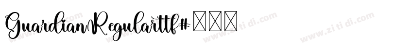 GuardianRegularttf字体转换