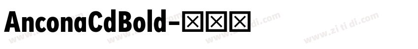 AnconaCdBold字体转换