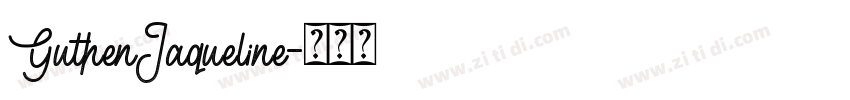 GuthenJaqueline字体转换