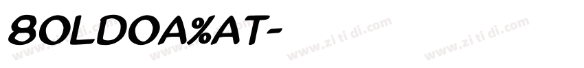 BoldoaMat字体转换