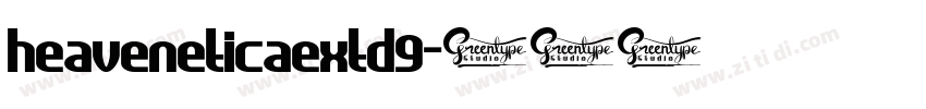 heaveneticaextd9字体转换