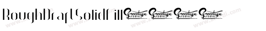 RoughDraftSolidFill字体转换