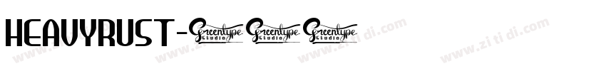 HEAVYRUST字体转换