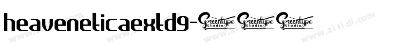 heaveneticaextd9字体转换