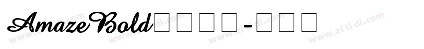 AmazeBold字体下载字体转换