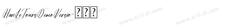 HanLeToursDemoVersio字体转换