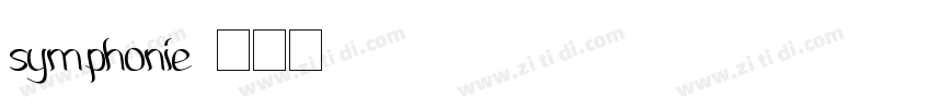 symphonie字体转换