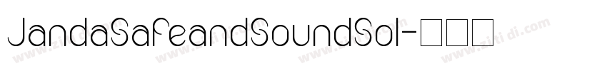 JandaSafeandSoundSol字体转换