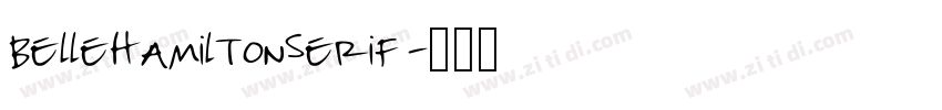 BelleHamiltonSerif字体转换