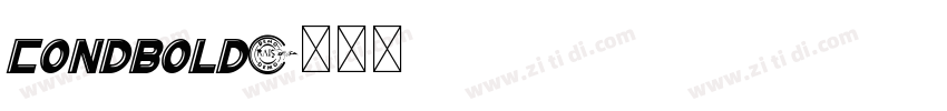 condbold字体转换
