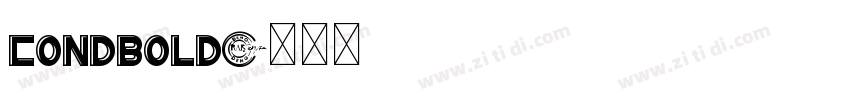 condbold字体转换