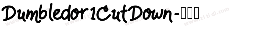 Dumbledor1CutDown字体转换