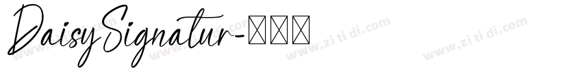 DaisySignatur字体转换