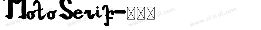 MotoSerif字体转换