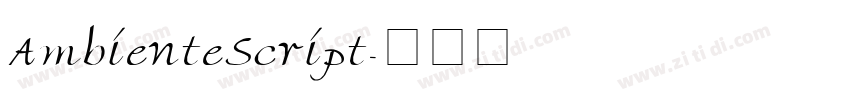 AmbienteScript字体转换