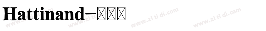 Hattinand字体转换