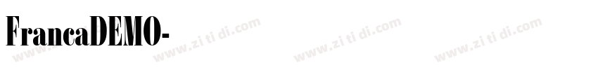 FrancaDEMO字体转换