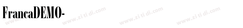 FrancaDEMO字体转换
