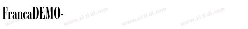 FrancaDEMO字体转换