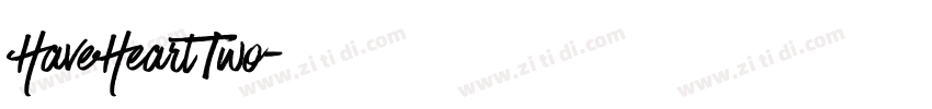 HaveHeartTwo字体转换