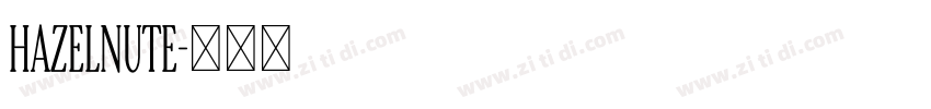 Hazelnute字体转换
