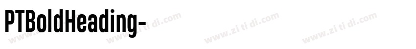 PTBoldHeading字体转换 PTBoldHeading字体转换