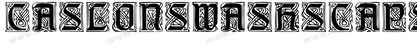 CaslonSwashSCapsSSK字体转换