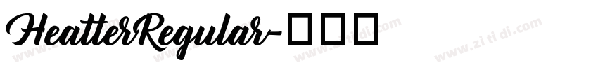 HeatterRegular字体转换