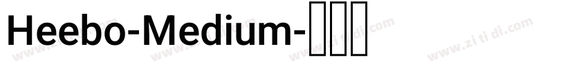 Heebo-Medium字体转换