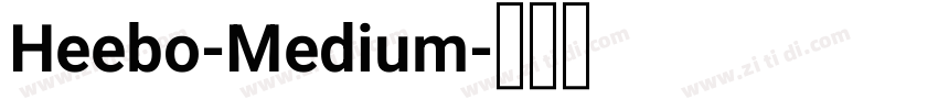 Heebo-Medium字体转换