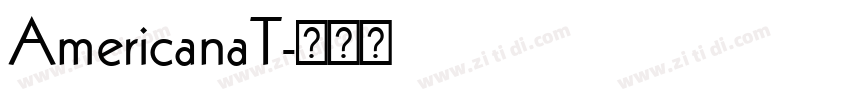 AmericanaT字体转换