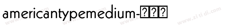 americantypemedium字体转换
